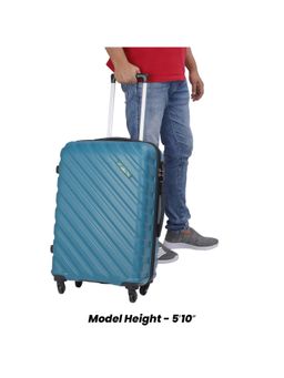 The Clownfish - Armstrong Medium Luggage Trolley Bag Abs Hardcase-Blue