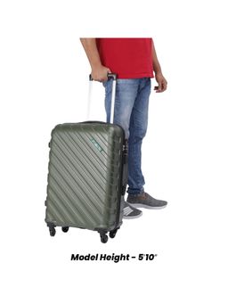 The Clownfish - Armstrong Medium Luggage Trolley Bag Abs Hardcase-Green