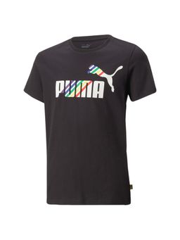 Puma - Essentials Love is Love Boys Black T-Shirts