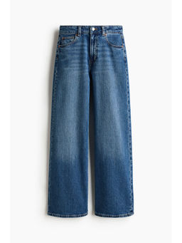 H&M - Women Blue Wide High Waist Jeans