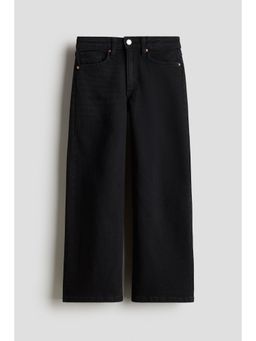H&M - Girls Black Wide Leg Jeans