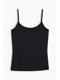 H&M - Women Black Microfibre Strappy Top