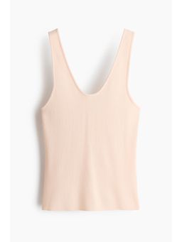 H&M - Women Orange Knitted Vest Top