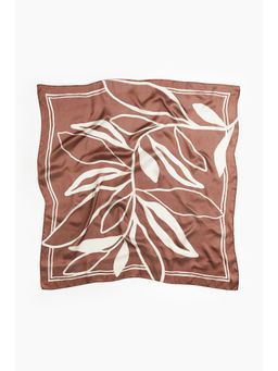H&M - Brown Patterned Scarf