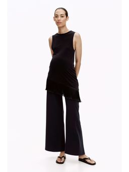 H&M - Women Blue Mama Wide Trousers