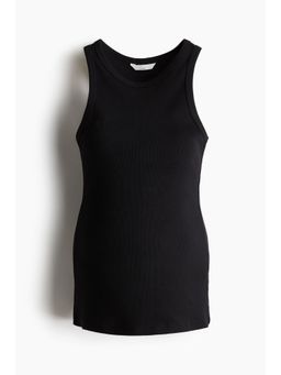 H&M - Women Black Mama Ribbed Vest Top