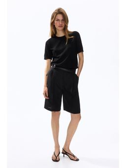 H&M - Women Black Fine-Knit Top