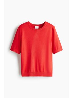 H&M - Women Red Fine-Knit Top