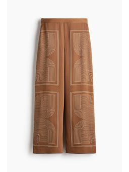 H&M - Women Beige Straight Trousers