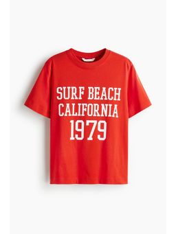 H&M - Women Red Printed T-Shirt