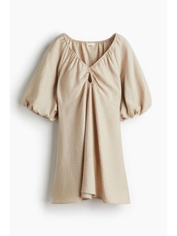 H&M - Women Beige Crape Mini Dress