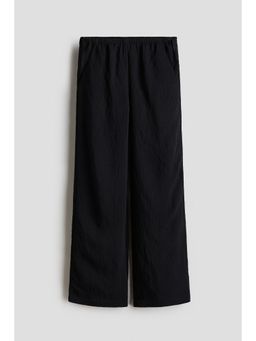 H&M - Girls Black Tie-Detail Trousers