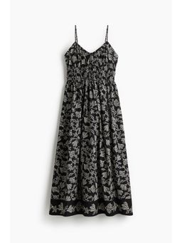 H&M - Women Black Cotton Strappy Dress