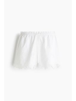 H&M - Women White Broderie Anglaise Shorts