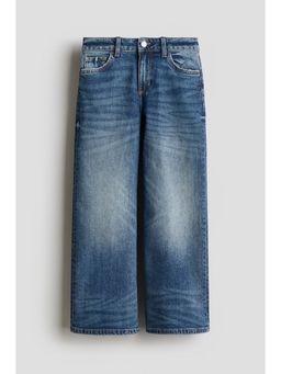 H&M - Girls Blue Baggy Fit Bootcut Leg Jeans