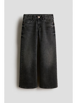 H&M - Girls Grey Baggy Fit Bootcut Leg Jeans