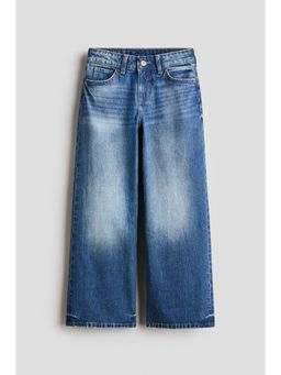 H&M - Girls Blue Baggy Fit Bootcut Leg Jeans