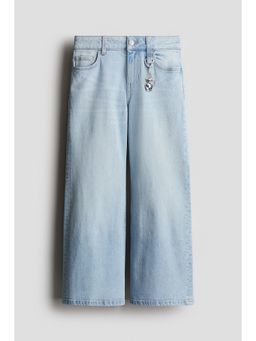 H&M - Girls Blue Baggy Fit Bootcut Leg Jeans