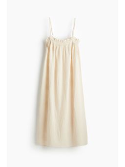 H&M - Women Beige Strappy Muslin Dress