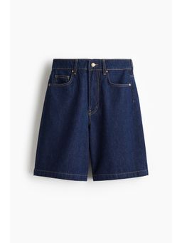 H&M - Women Blue Denim Bermuda Shorts