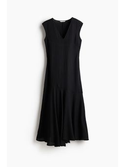 H&M - Women Black V-Neck Satin Dress