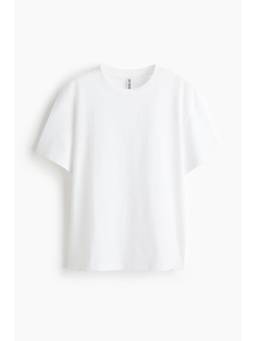 H&M - Women White Loose-Fit T-Shirt