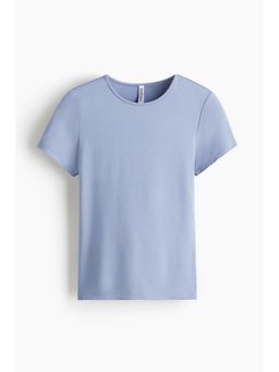 H&M - Women Blue Microfibre T-Shirt