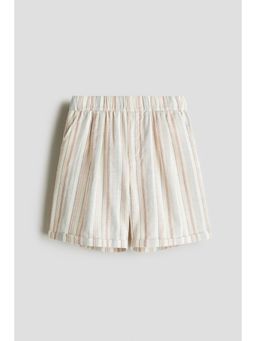H&M - Boys Beige Knee-Length Cotton Shorts