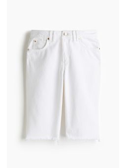 H&M - Women White Denim Bermuda Shorts