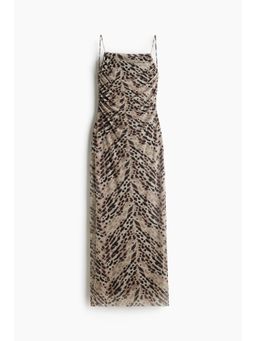 H&M - Women Multi-Color Draped Mesh Strappy Dress