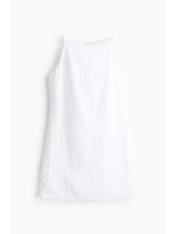 H&M - Women White Linen-Blend Strappy Dress