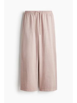 H&M - Women Pink Washed-Look Cotton Trousers