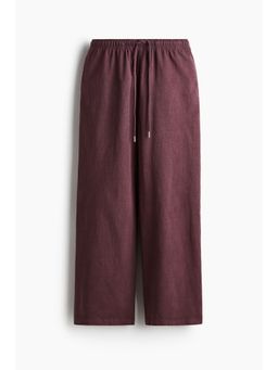 H&M - Women Pink Washed-Look Cotton Trousers