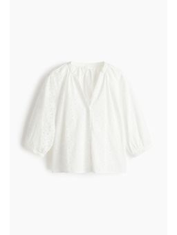 H&M - Women White Broderie Anglaise Blouse