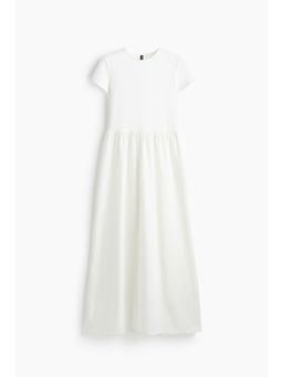 H&M - Women White Short-Sleeved Maxi Dress