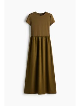 H&M - Women Green Short-Sleeved Maxi Dress