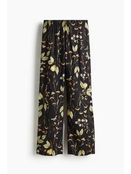 H&M - Women Black Straight Pull-On Trousers