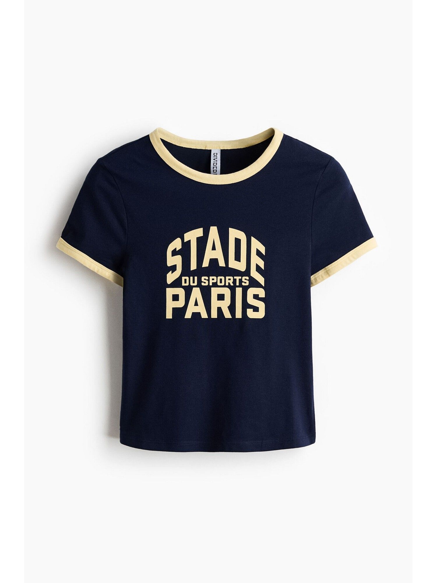 h&m Women Blue Fitted Cotton T-Shirt-picture-20