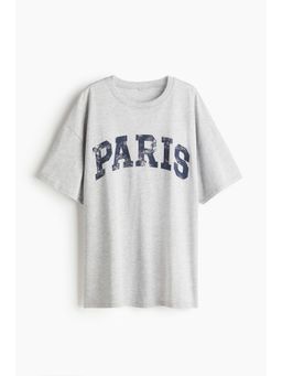 H&M - Women Multi-Color Oversized Printed T-Shirt