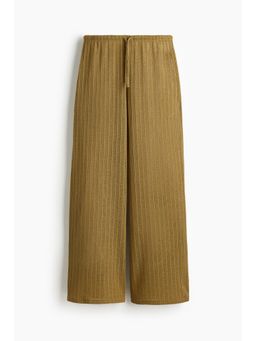 H&M - Women Yellow Knitted Drawstring Trousers