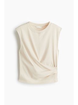 H&M - Women Beige Draped Top