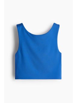 H&M - Women Blue Cropped Vest Top
