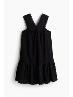 H&M - Women Black Embroide Cotton Dress