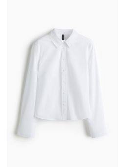 H&M - Women White Poplin Shirt