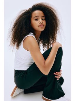 H&M MOVE - Girls Black Flared Sports Leggings With Drymove