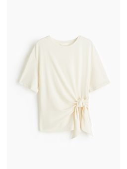 H&M - Women White Tie-Detail Top