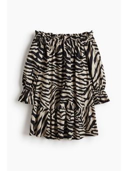 H&M - Women Black Off-The-Shoulder Poplin Dress