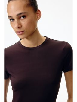 H&M - Women Red Short-Sleeved Microfibre Body