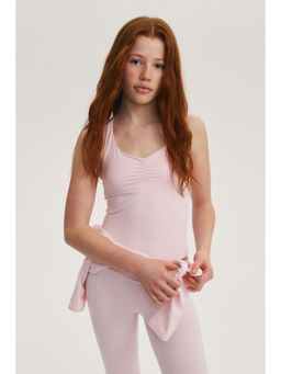 H&M MOVE - Girls Pink Sports Vest Top With Softmove
