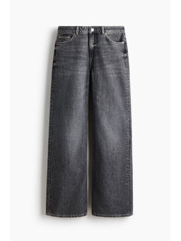 H&M - Women Grey Baggy Regular Waist Jeans